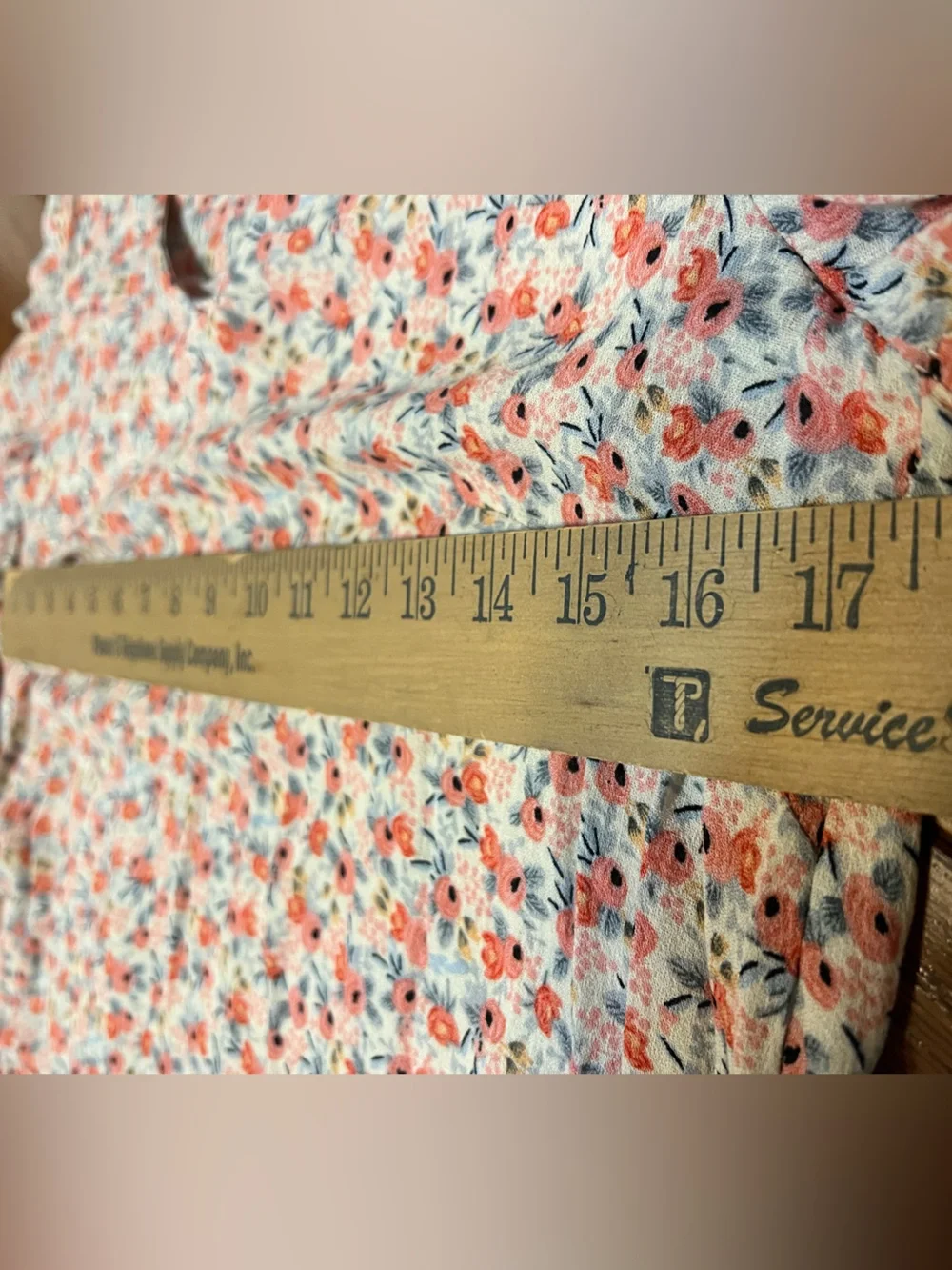 Cynthia Rowley Floral Ruffle Hem' Top Sz S Multicolor - Picture 4 of 5